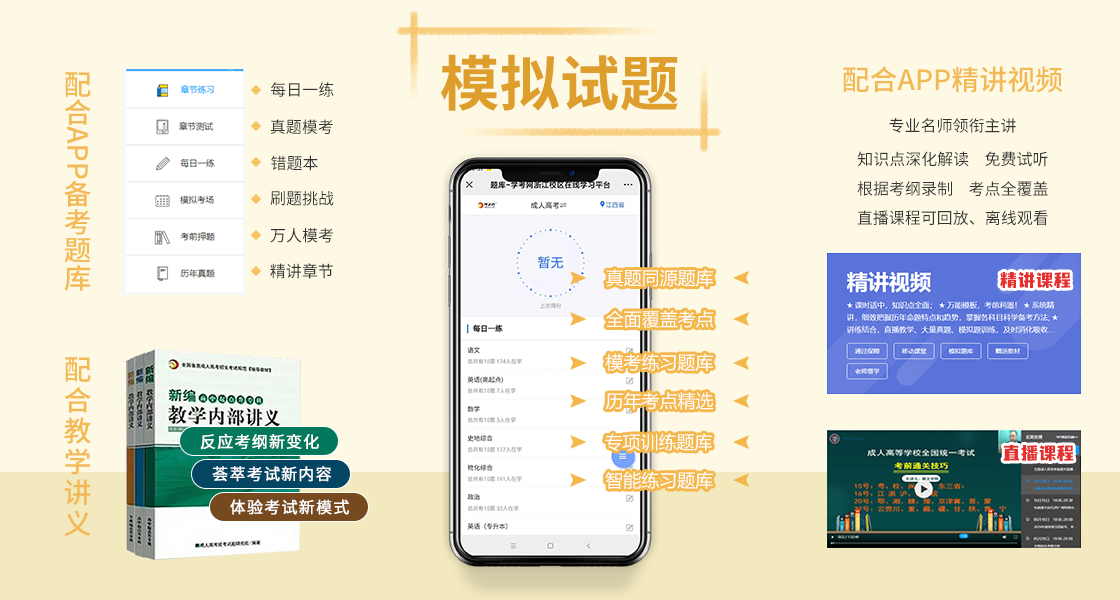 廣東成人高考考前復(fù)習(xí)資料！